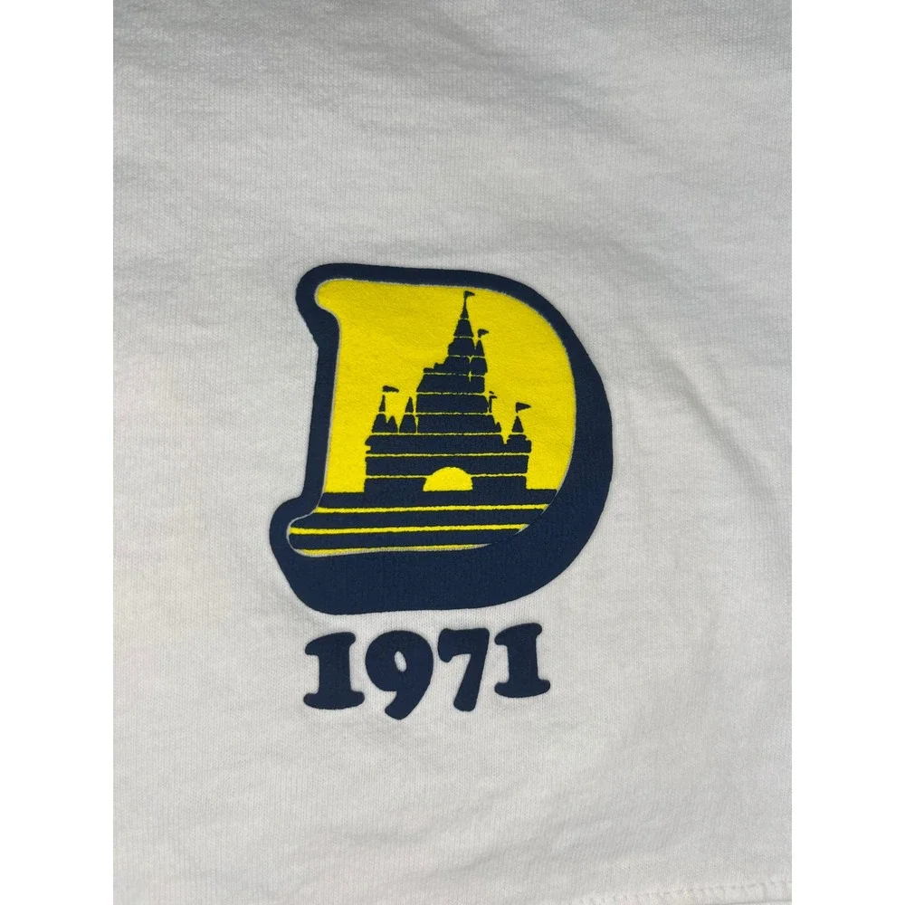 Disney‎ Walt World 1971 Spirit Jersey Long Sleeve White XS Unisex